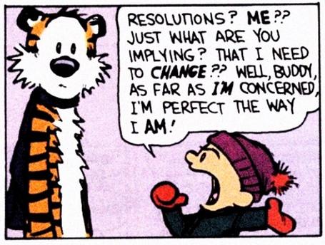 Calvin & Hobbes: A Word on New Years Resolutions