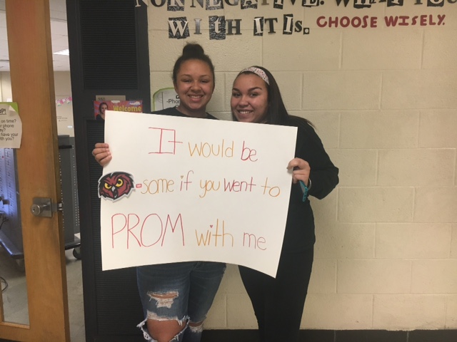 Hannah Griffin (11th) Tempts Sabryna Altenor (11th) to Prom