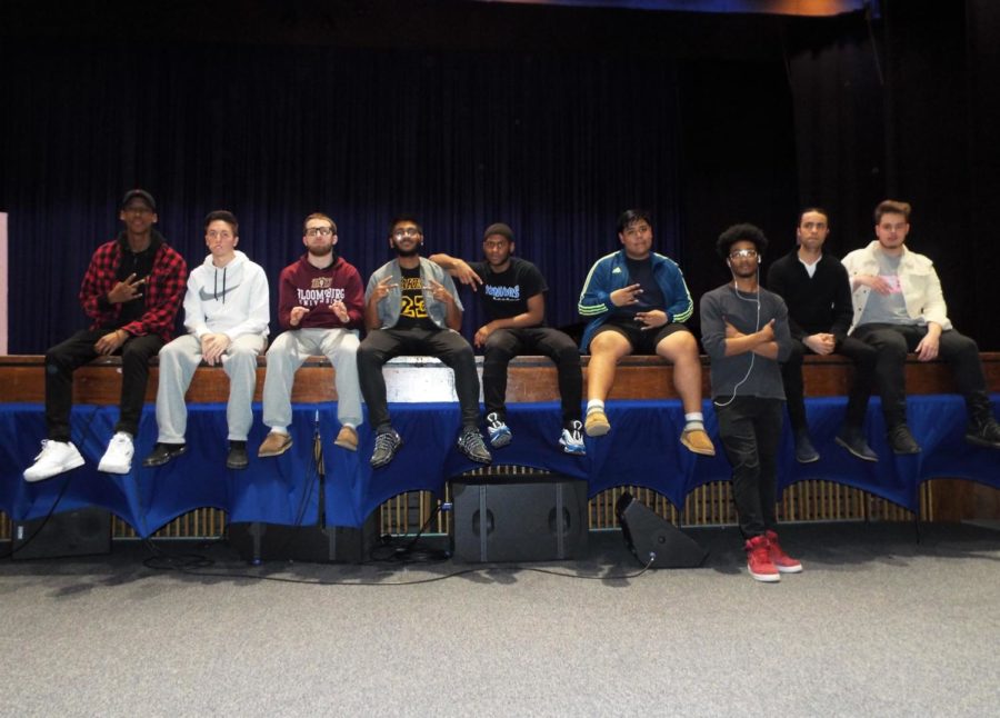 (from left) Wilbert Richardson, Michael Kinsey, Santino Carlomagno, Nandin Patel, Doje Toussaint, Miguel Barcenas, Victor Walker, Giovanni Piergrossi, Luke Vitale