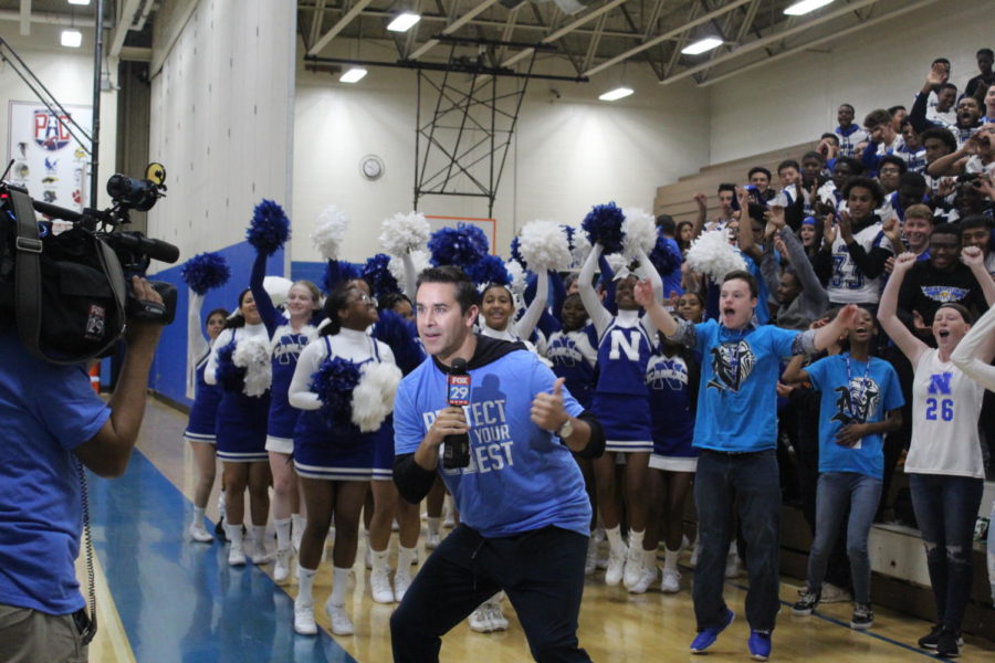 The Norristown crowd shows off its spirit on Fox 29.