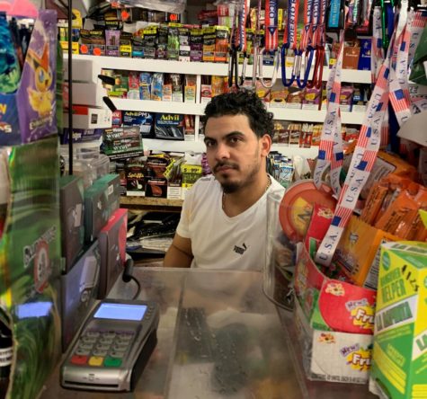 Wilson Peralta owns and works 12 hour shifts at the Mini-Mart bodega on Buttonwood and W Airy Street in Norristown. 
