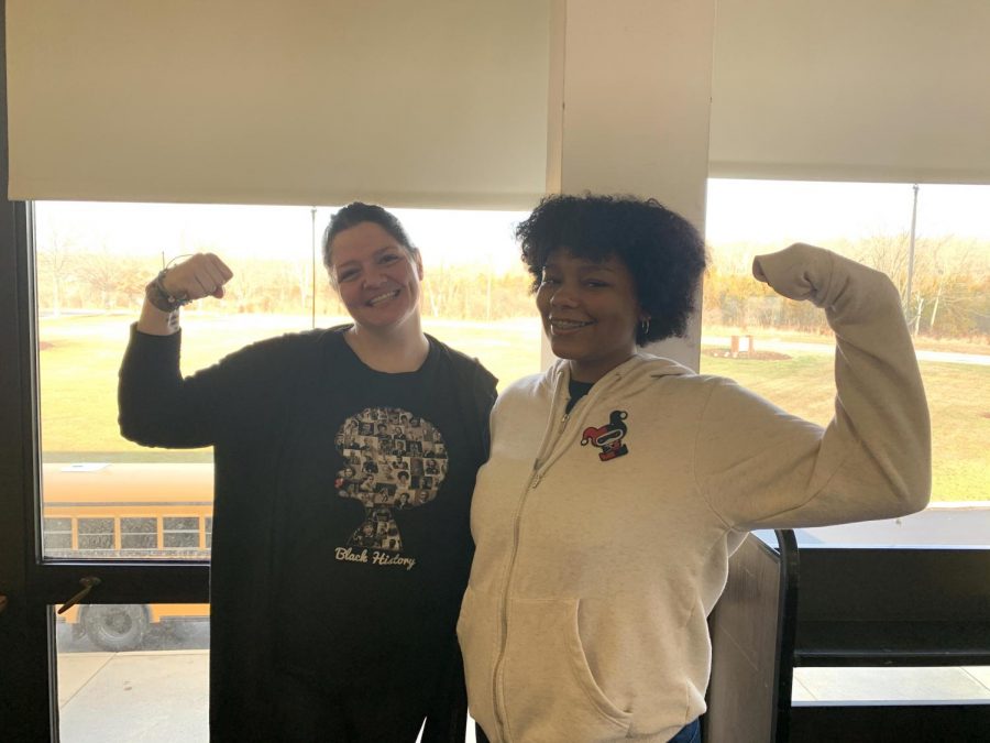 Faith Reyes (right) teamed up with English teacher Kathleen Boyle to promote feminism in Norristown 