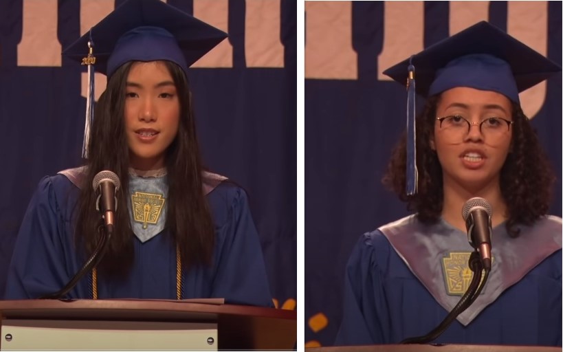 Valedictorian Jocelin Lai and Salutatorian Nicole Henry use their platforms to speech up about injustices in the world they and their graduating classmates are entering. 